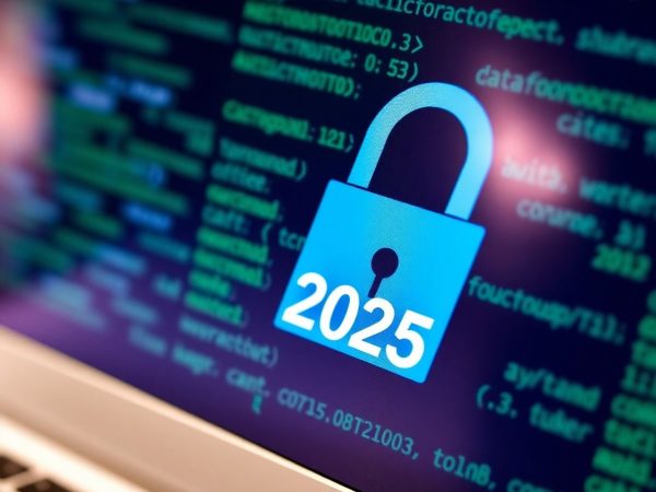 Lacăt digital pe un ecran de computer, protecția datelor.